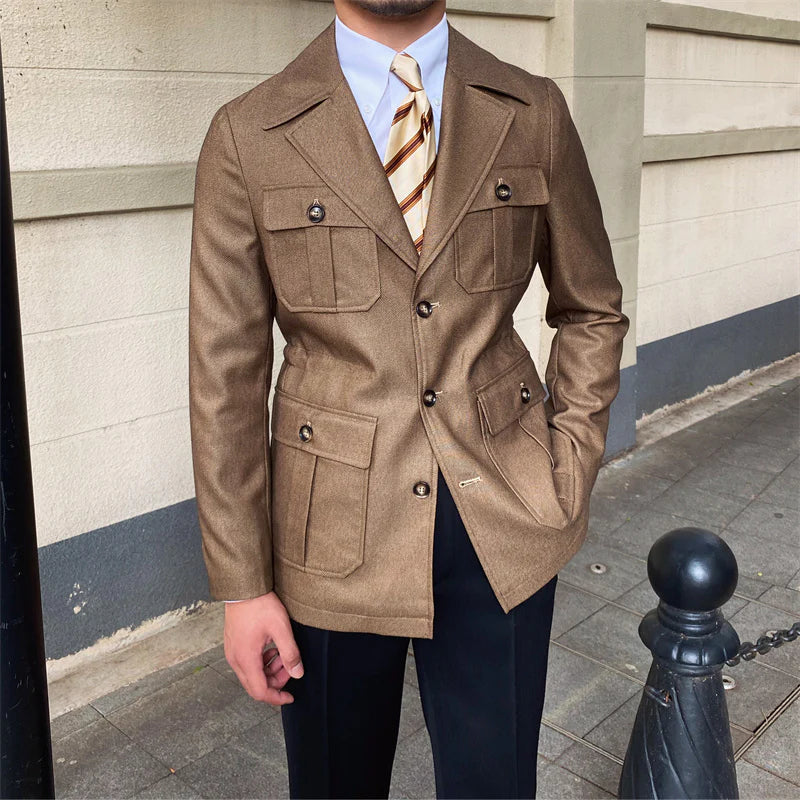 Veste chemise à col tailleur - Napoli